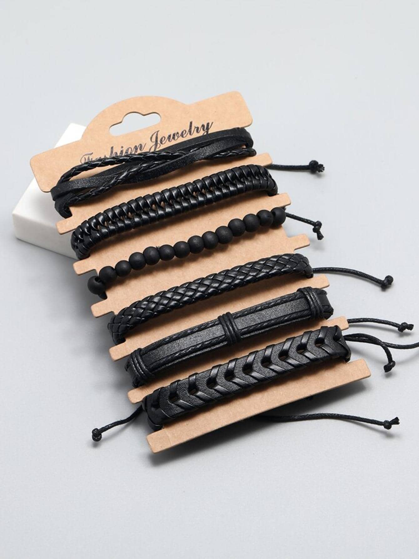 6pcs set Men Braided Bracelet
