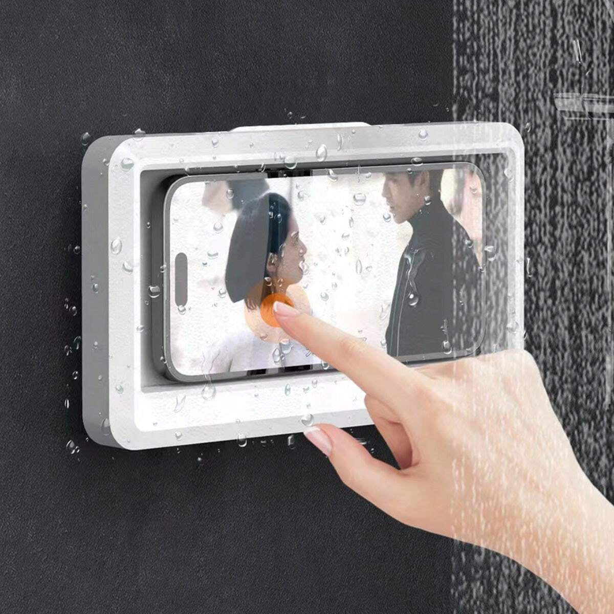 Waterproof And Anti-Fog Bathroom or Kitchen Mobile Phone Holder