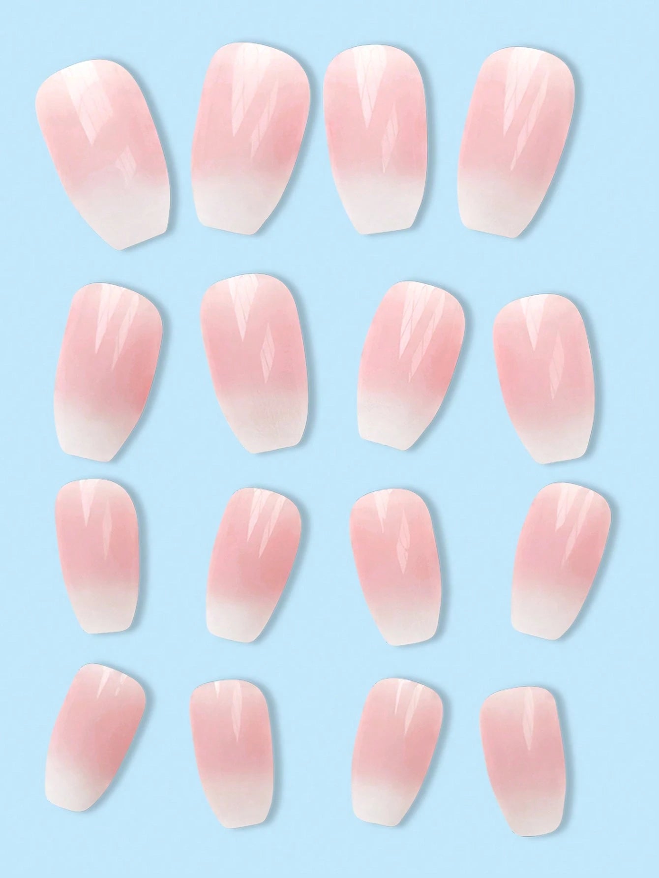 Short Stick-ON Pink Nails