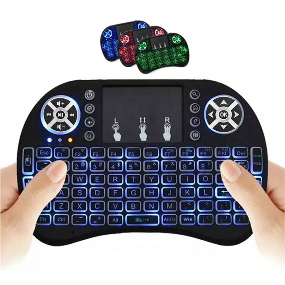 Mini Wireless Keyboard & Mousepad RGB LIGHTS