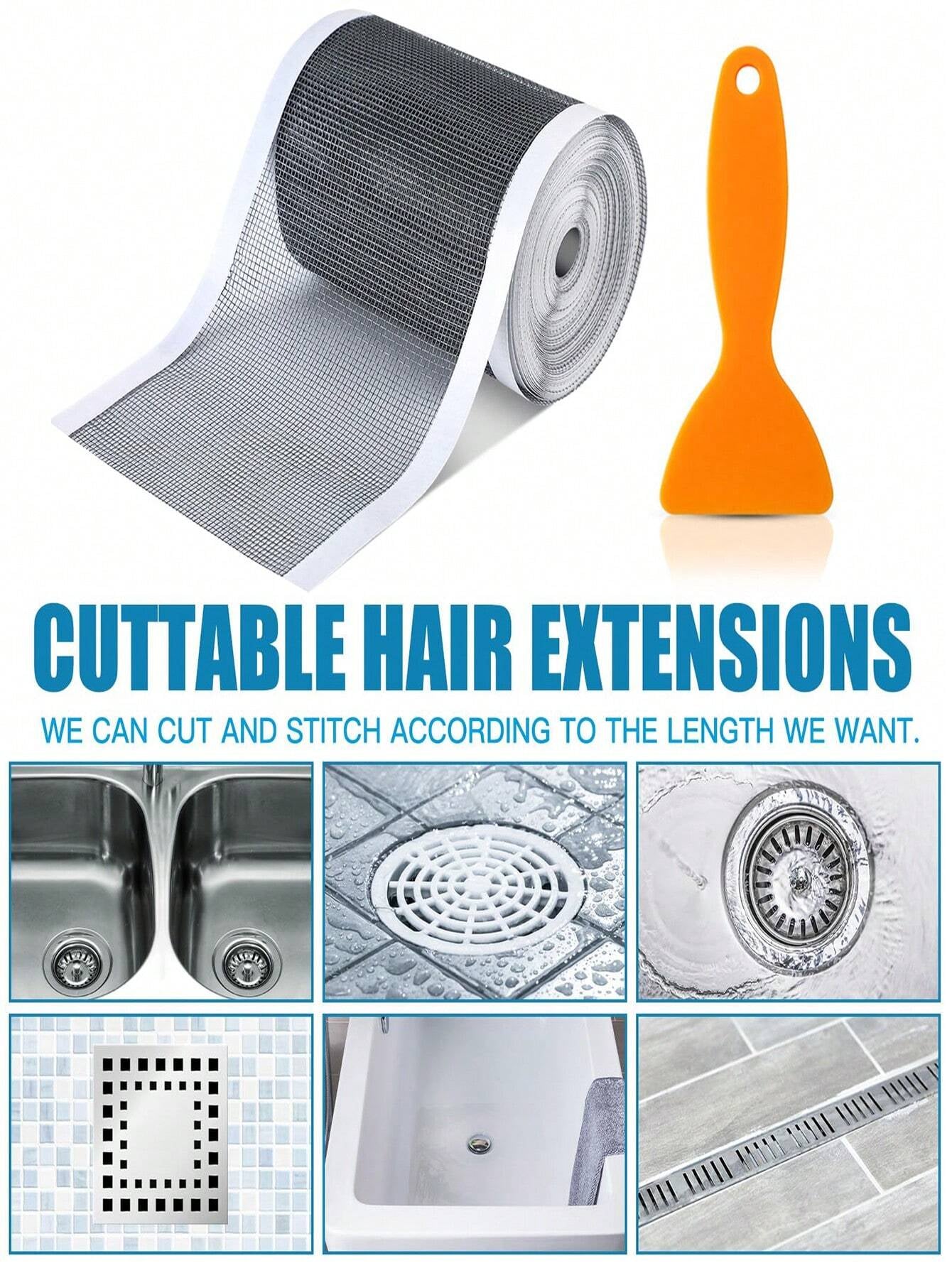 5 meter roll / Cutable Shower Drain Hair Catcher
