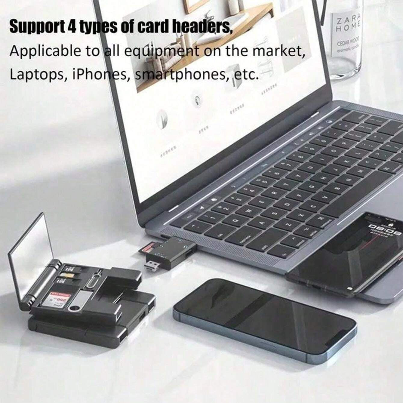 Multifunctional OTG Card Reader 7 In 1 Micro SD