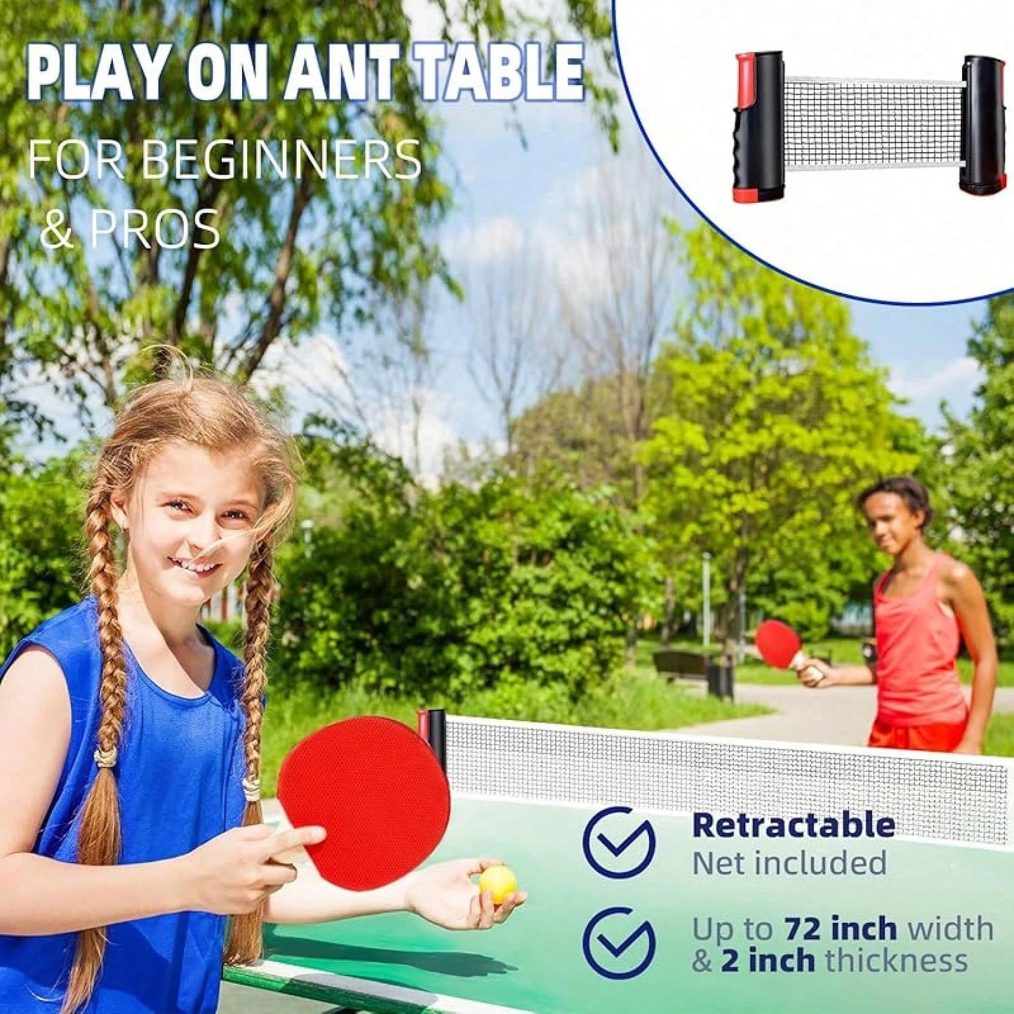 Portable Table Tennis Set