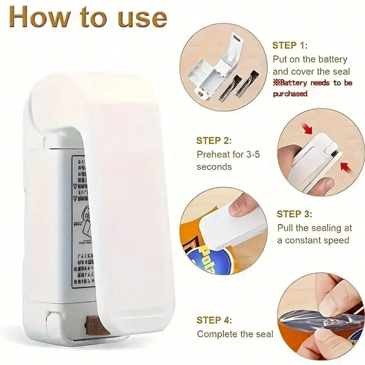 Mini Portable Snack Sealer Machine