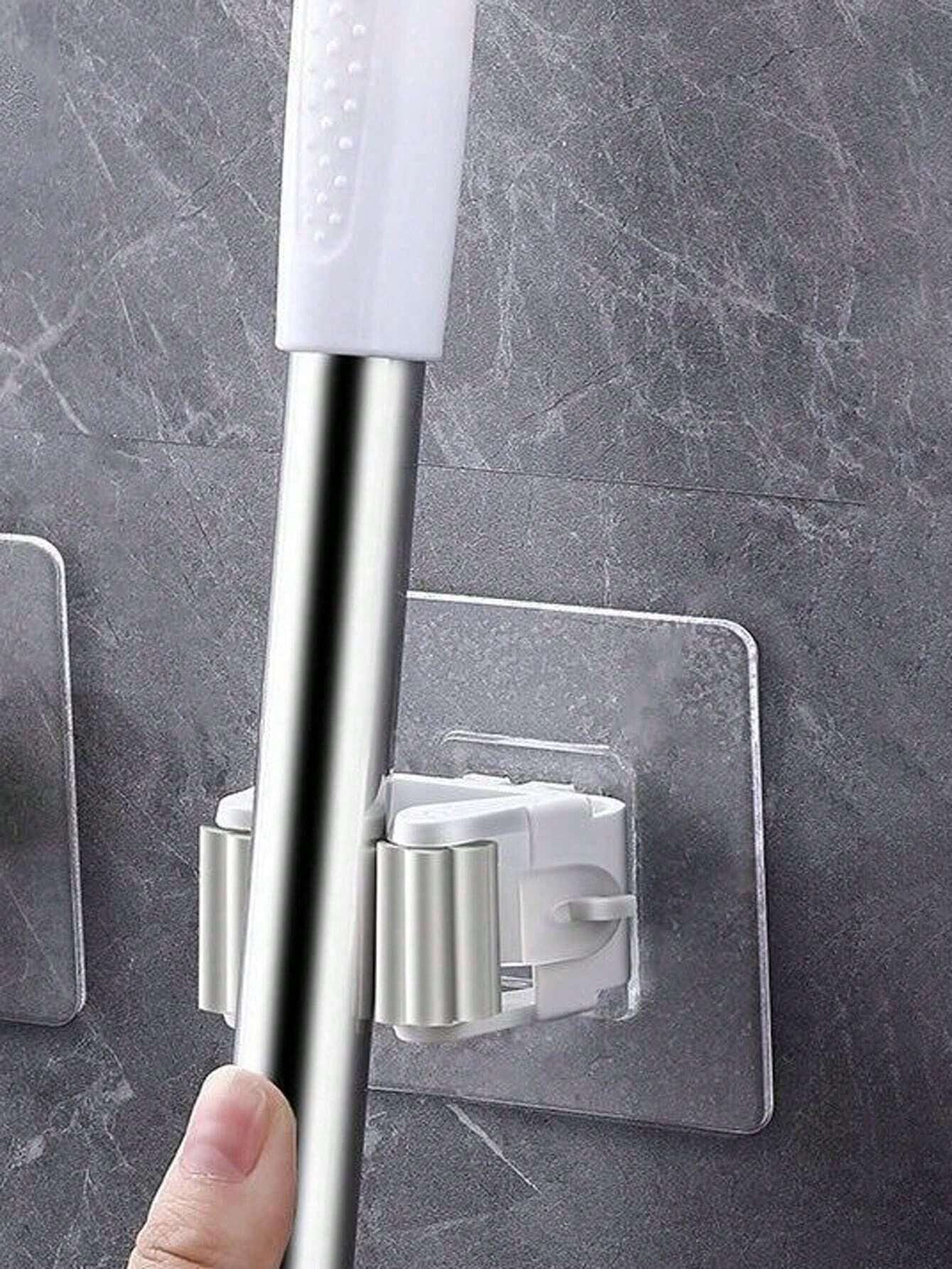 4pcs Wall-Mounted Mop Holder