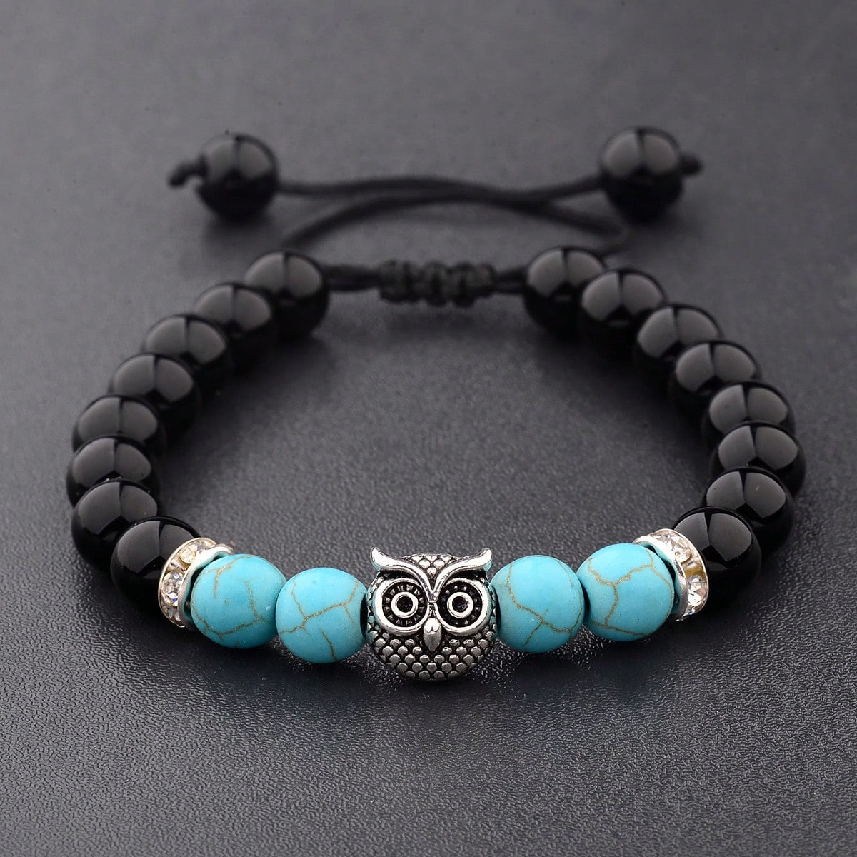 OWL Natural Volcanic Stone Bracelet