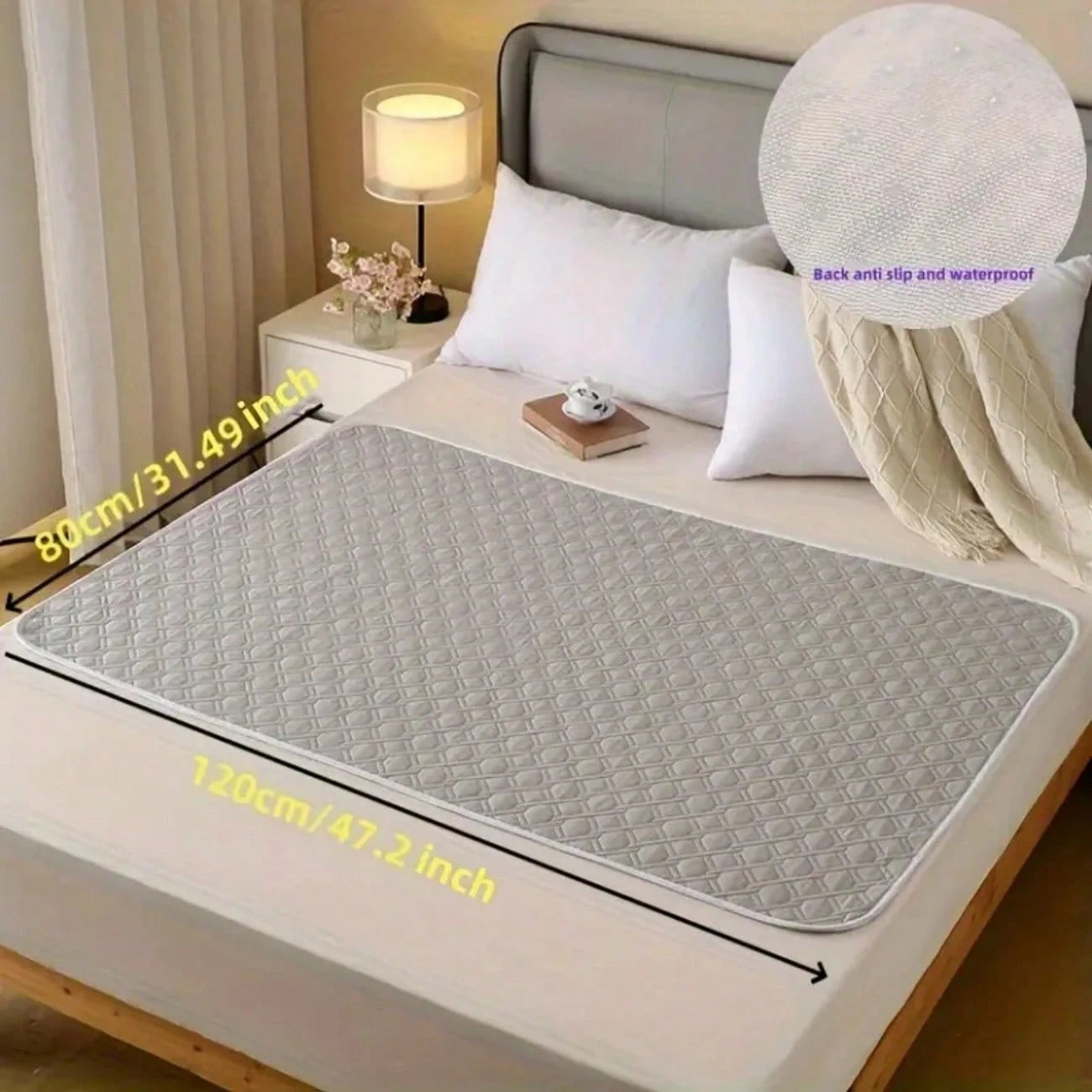 Anti slip Leak Proof Bed Mat For Adults or Babes.