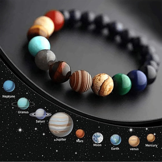 8 Planets Natural Stones  Bracelet