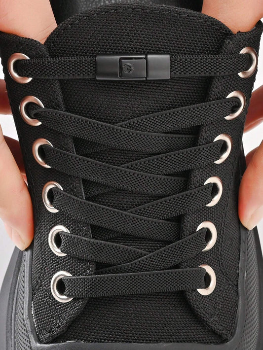 Elastic No-Tie Shoelaces With Lock Buckle
