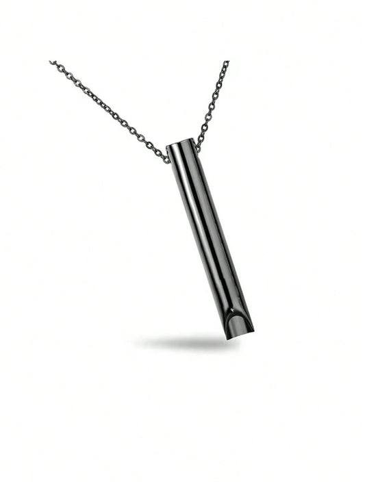 Breathing/Blowing Straw Anxiety Stress Relief Necklace