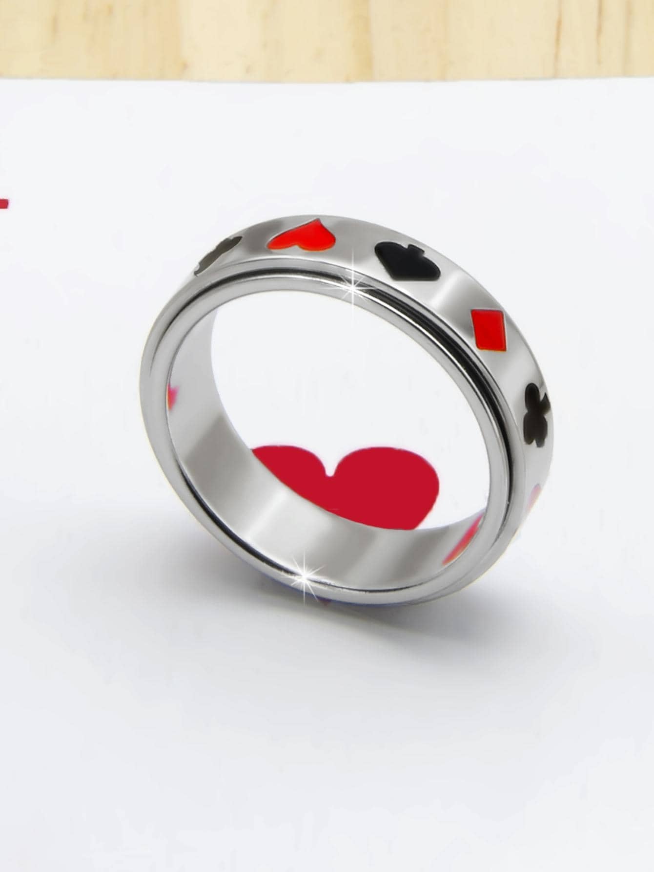 Playing Cards Rotating Ring