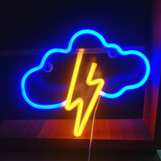 Lightning Cloud LED Neon Light Sign