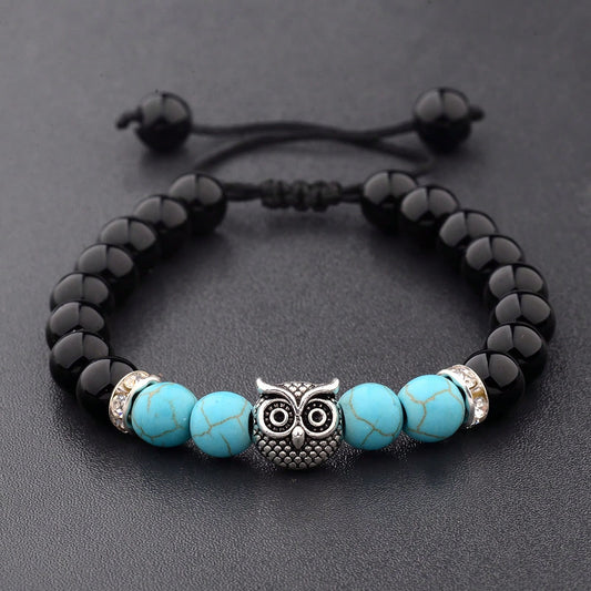 OWL Natural Volcanic Stone Bracelet