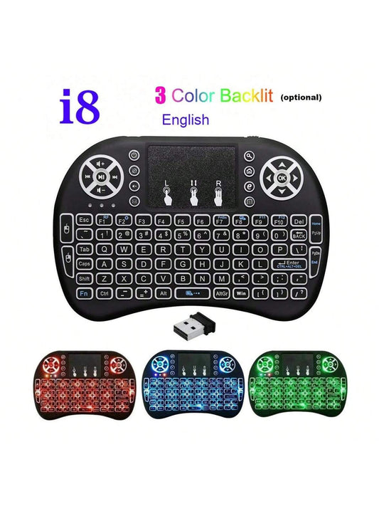 Mini Wireless Keyboard & Mousepad RGB LIGHTS